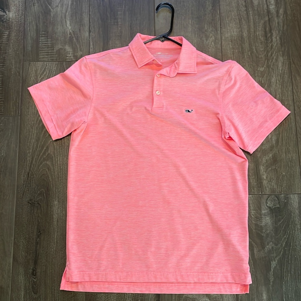 Vineyard Vines On The Go Polo Pink Mens small